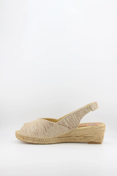 Salvi Calzados Woven Slingback Espadrille Wedge Sandals